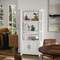 Martha Stewart Hutton Four Tier Shaker Style Bookcase with Storage Cabinet in White with Polished Brass Hardware ZG-053-WH-GLD-MS - alternate 8